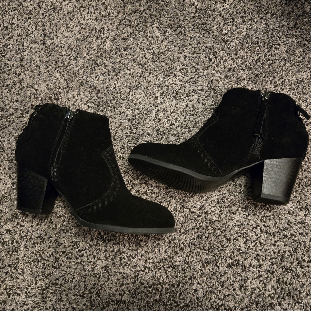 Black Suede Ankle Boots